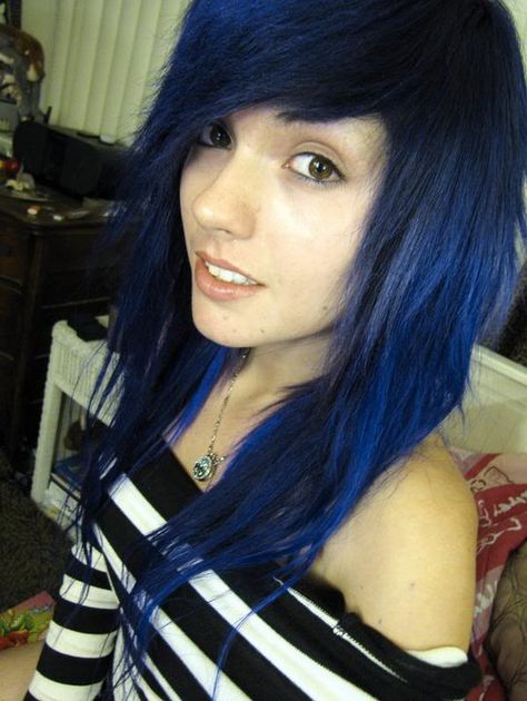 ledabunnie/hailedabear/Leda Muir dark blue hair Red Scene Hair, Leda Muir, Dark Teal Hair, Black Scene Hair, Black Scene, Ball Room, Dark Blue Hair, Emo Scene Hair, Pastel Pink Hair