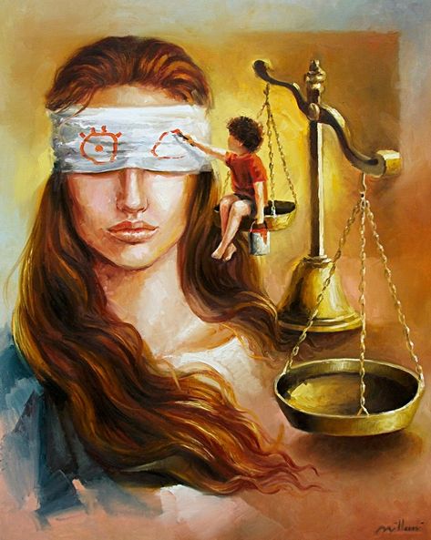 "Justiça / Justice" Fabiano Millani - Artwork on USEUM Being A Mom Quotes, Art Competition Ideas, Art Psychology, Pick Art, Lady Justice, Meaningful Pictures, Beautiful Art Paintings, Famous Artwork, Meaningful Art