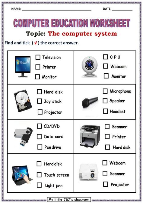 Computer Worksheet For Class 3, Computer Science Worksheets For Grade 1, Ict Worksheets For Grade 1, Computer Basics Worksheet, Computer Education Teaching, Computer Worksheet For Grade 4, Computer Worksheet For Class 1, Parts Of Computer Worksheet, Skip Counting Math Centers