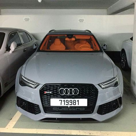 RS6 Orange Tan interior Audi Rs6 Wagon, Audi Avant, Audi 2017, Audi Wagon, Nardo Grey, Orange Car, Grey Car, Tech Jewelry, 2020 Vision