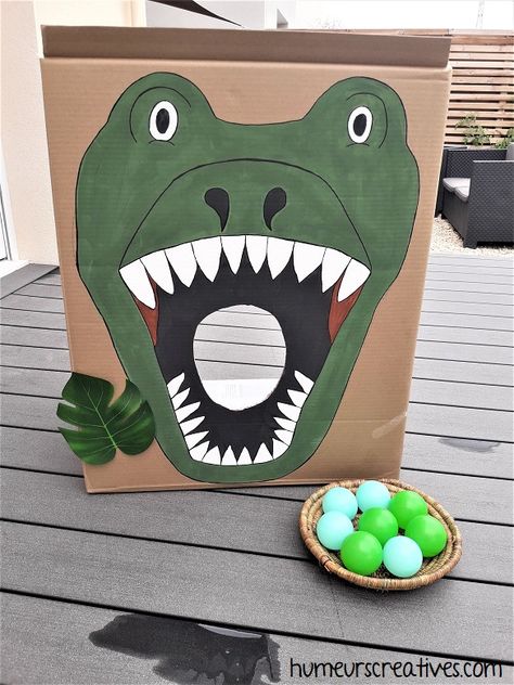 Dinosaur Birthday Games, Fête Jurassic Park, Dinosaur Party Games, Dinosaur Activities Preschool, Dinosaur Birthday Theme, Jurassic Park Party, Dinosaurs Preschool, Dinosaur Themed Birthday Party, Dino Birthday Party