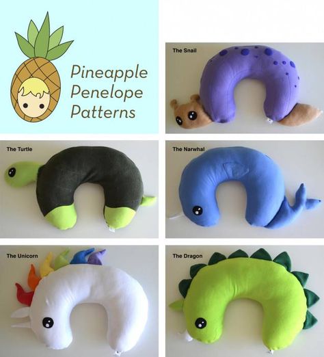 Neck Pillow Cover, Poppy Pillow, Dragon Sewing, Forest Diy, Whimsical Creatures, Couture Bb, Baby Diy Sewing, Rainbow Yarn, Beginner Sewing Patterns