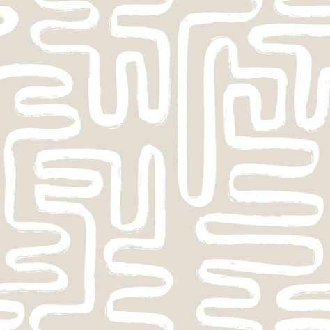 Contemporary seamless pattern with abstract line in nude colors. Kassel, Boho Background, Floor Graphics, Outdoor Signage, Contemporary Canvas, Temporary Wallpaper, Beige Wallpaper, Paint Strokes, Paint Brands