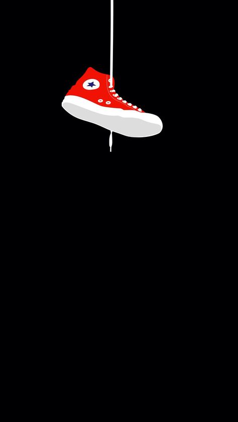 Converse Sneaker Hanging #iPhone #7 #wallpaper Tumblr, Under Armour Wallpaper, Converse Wallpaper, Iphone 8 Wallpaper, Vans Wallpaper, Sneakers Illustration, Sneakers Wallpaper, Iphone 7 Wallpapers, Iphone 6 Wallpaper