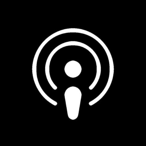 Black App Icons Podcast, Black Podcast Icon, Podcast Icon, Tablet Aesthetic, Black Homescreen, All Apps Icon, Home Screen Widgets, Android App Icon, Aesthetic Widgets