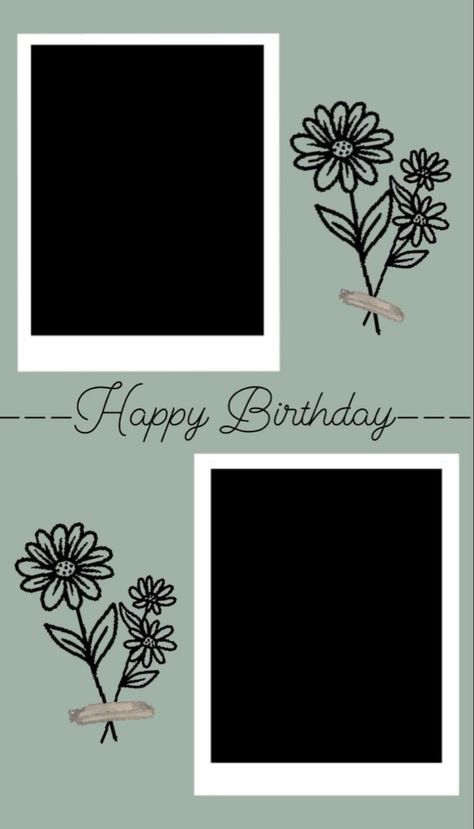 Dm for a custom card/template!! Instagram Frame Template Birthday, Instagram Birthday Captions, Instagram Birthday Template, Bday Template, Bday Background, Happy Birthday Icons, Birthday Story, Happy Birthday Clip Art, Template Birthday