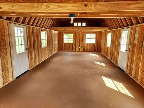 Converting A Shed Into Tiny House: Save Money Storage Shed Homes Interior, Tiny House From Storage Shed Plans, Storage Shed Tiny House Floor Plans, Building Converted To House, How To Convert A Shed Into A Tiny House, Tiny Home Out Of Shed, Shed Homes Interior Small Houses, Short Loft Ideas, She’s Conversion