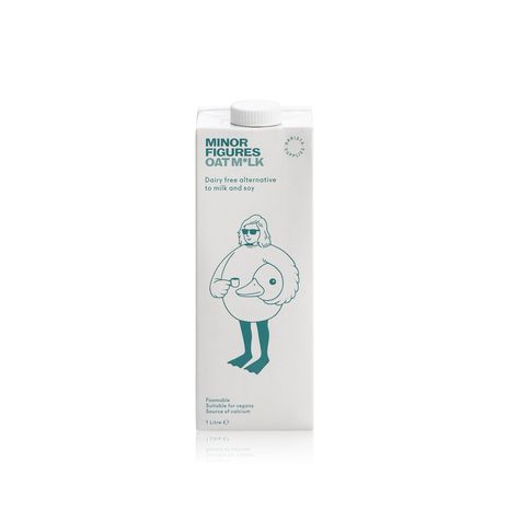 Minor Figures Oat M*lk Multipack (6x1L) Vector Illustrations, Tchibo Coffee, Milk Package, Milk Packaging, Dairy Free Alternatives, Coffee Bar Home, Large Coffee, Quality Coffee, Coffee Roasters