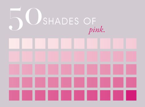 Image Pink Color Chart, 50 Shades Of Pink, Pink Color Schemes, I Believe In Pink, Color Palette Pink, Pink Life, Color Psychology, Poses References, Colour Pallete