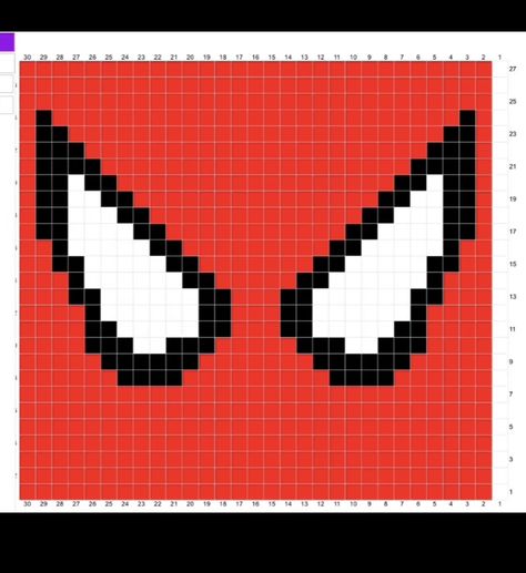 Spider Man Crochet Graph, Pixel Grid Crochet Spiderman, Spider Man Crochet Projects, Spider Man Crochet Tapestry, Crochet Miles Morales Beanie, Spiderman Crochet Graph, Beanie Ideas Crochet, Spider Man Alpha Pattern Crochet, Spider Man Granny Square