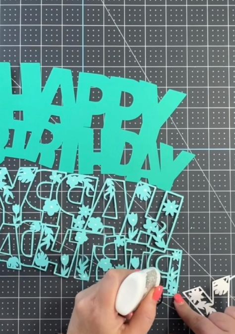 Free Happy Birthday SVG (And tutorial) ⋆ Extraordinary Chaos 50th Birthday Card Cricut, Birthday Cards Cricut Free, Happy Birthday Card Cricut, Cricut Happy Birthday Card, Free Cricut Birthday Cards, Free Birthday Svg Files For Cricut, Free Svg Birthday Cards, Birthday Card Cricut Free Svg, Cricut Birthday Cards Ideas