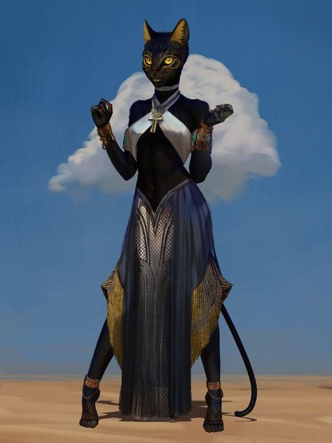 Egyptian Tabaxi, Camille League Of Legends, Art Test, Pathfinder Character, 다크 판타지, Fantasy Races, I'm Still Here, Cat Character, Dnd Art