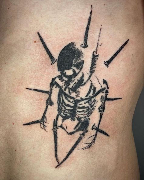 Tato Grunge, Tattoo Amor, Bauch Tattoos, Sigil Tattoo, Grunge Tattoo, Sick Tattoo, Výtvarné Reference, Skeleton Tattoos, 4 Tattoo