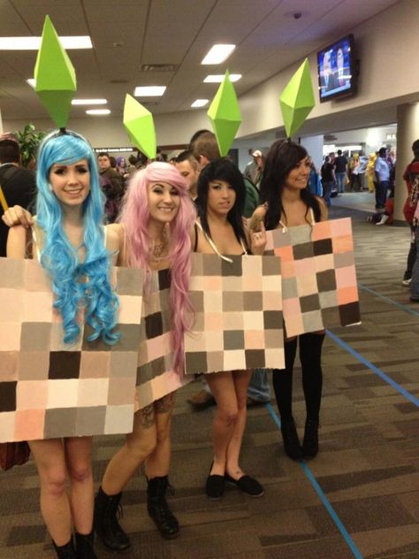 Creative Group Costumes, Sims Costume, Karneval Diy, 3 People Costumes, Best Costume Ever, Idee Cosplay, Group Halloween, Creative Costumes, Fantasias Halloween