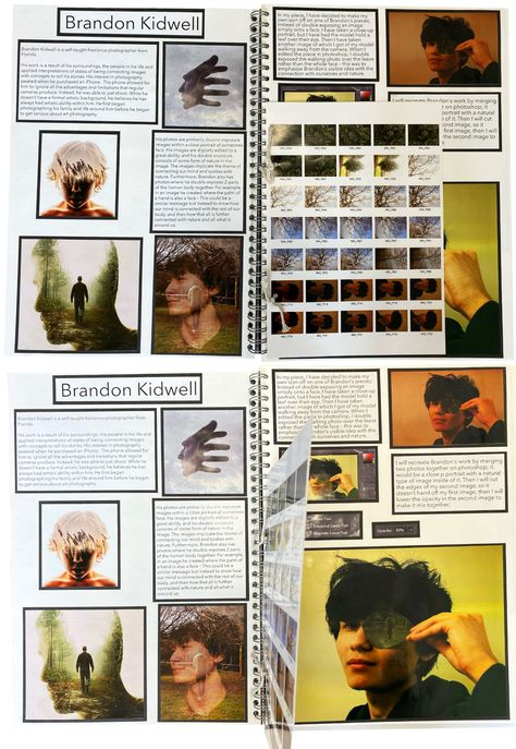 Final Peice Ideas Photography Gcse, Grade 9 Photography Gcse Sketchbook, Photography Artist Research, Artist Research Sketchbook Pages, Photography Research Pages, Alevel Photography Sketchbook, A Level Photography Sketchbook, Identity Sketchbook, Sketchbook Artist Research