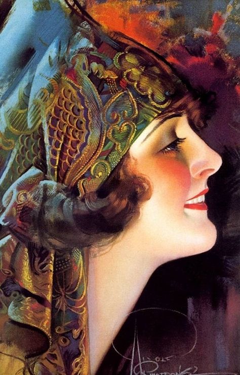 TELL ME THE NAME OF YOUR MILLINER. THE HOKEY POKEY MAN AND AN INSANE HAWKER OF FISH BY CONNIE DURAND. AVAILABLE ON AMAZON KINDLE. Pinturas Art Deco, Arte Art Deco, Art Amour, Rolf Armstrong, Arte Pin Up, Affiches D'art Déco, Pinup Art, Heroic Fantasy, Art Deco Lady