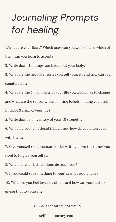 Healing Journal Prompts for Daily Self-Reflection Aa Journal Prompts, Journaling To Become A Better Person, Journaling To Feel Better, Personal Growth Prompts, Morning Journal Prompts Healing, Insecure Journal Prompts, Journal Prompts For Higher Self, Journal Prompts To Release Emotions, Easy Journal Prompts For Beginners