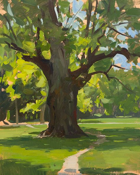 Spring in Zagreb | Marc Dalessio Marc Dalessio, Old Oak Tree, Plein Air Landscape, 패턴 배경화면, Landscape Paintings Acrylic, 수채화 그림, Watercolor Landscape Paintings, Watercolor Trees, Abstract Landscape Painting