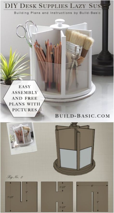 21 Awesome DIY Desk Organizers That Make The Most Of Your Office Space #diy #organizers #homeoffice #desk #organizing #chic #projects Diy Desk Organization, Diy Karton, Carton Diy, Desk Organization Diy, Seni Dan Kraf, Kraf Diy, Diy Office, Desk Supplies, Diy Bricolage