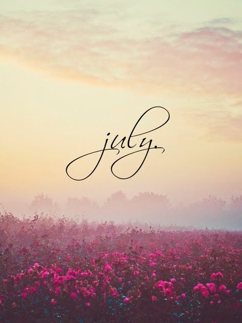 Beautiful July. The best month... My month :) Neuer Monat, Logo Typo, Welcome July, Seasons Months, Hello July, Month Of July, Days And Months, Calendar Wallpaper, July Birthday