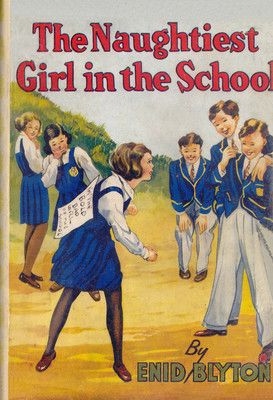 The Naughtiest Girl in the School by Enid Blyton. What suprised me was that she was naughty in the beginning but then she was kind at the end. Lauren Humour, Classic Books, Enid Blyton Books, Enid Blyton, Hockey Sticks, Childhood Books, School Uniforms, Vintage Children's Books, Old Book