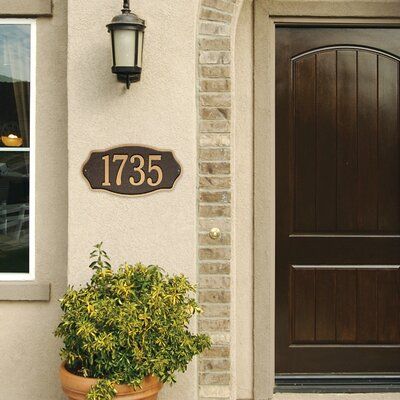 Adding Curb Appeal, Brick Mailbox, Hampshire House, House Address Numbers, Sitting Areas, House Address Sign, Empire Romain, Address Plaques, House Number Plaque