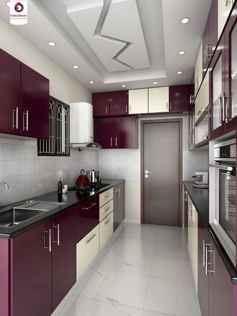 Rumah Moden, Kitchen Ceiling Design, Hiasan Dalaman Rumah, Model Dapur, Desain Pantry, Kabinet Dapur, Kitchen Modular, Kitchen Cupboard Designs, Kitchen Design Color