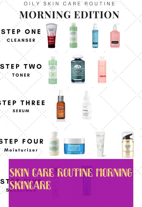 skin care routine morning skincare | 10.10.2019 Olay Moisturizer, Skin Care Routine For Teens, Haut Routine, Facial Skincare, Skin Care Guide, Skin Care Routine For 20s, Oily Skin Care Routine, Exfoliating Brush, Face Care Routine