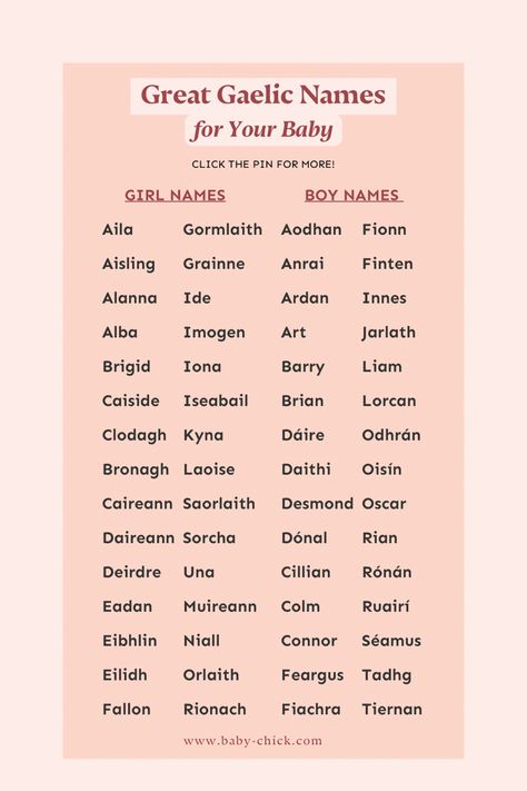 Explore Gaelic names rooted in Celtic culture and explore the Gaelic language for something that stands out for your bundle of joy. Click the pin to discover more Gaelic names and their meanings! ✨🥰 Celtic Names Female, Gaelic Boy Names, Celtic Baby Names, Celtic Names, Irish Girl Names, Gaelic Language, Names And Their Meanings, Gaelic Names, Boy Middle Names