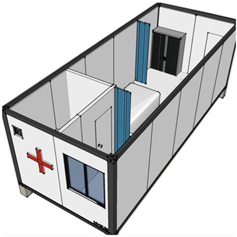 Emergency Housing Architecture, Architect Girl, Prefab Office, Emergency Housing, Emergency Shelters, Military Office, Office Container, Emergency House, Geography Project