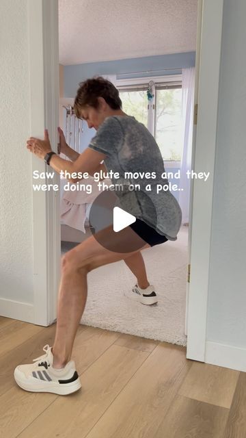 Suzi J on Instagram: "You don’t need a pole! You just need your doorway!!! 💪 These are excellent glute moves! 45 seconds 3 X’s! For more workouts like this or a personalized workout visit my website BeFitSuzi.com! #glutes #workout #fyp #ﬁtness #fitnessmotivation #exercise #instagram #instagood" Body Shapes Women Workout, Short Exercise Routines At Home, Best Exercise For Glutes, Fun Exercises For Women, Leg Sculpting Workout, Lower Glute Workout, Work Out Women, Home Workout Aesthetic, Flexibility Workout Routine