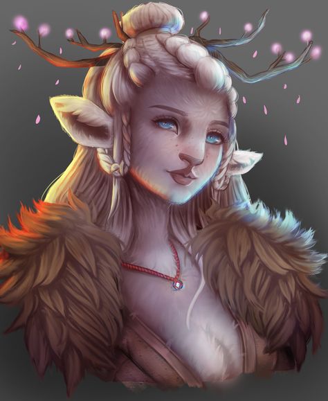 ArtStation - Dathyra - DND Half Fey Dnd, Firbolg Woman, Dnd Firbolg Female, Dnd Faun, Firbolg Female, Female Firbolg, Firbolg Dnd, Dnd Firbolg, Dnd Christmas