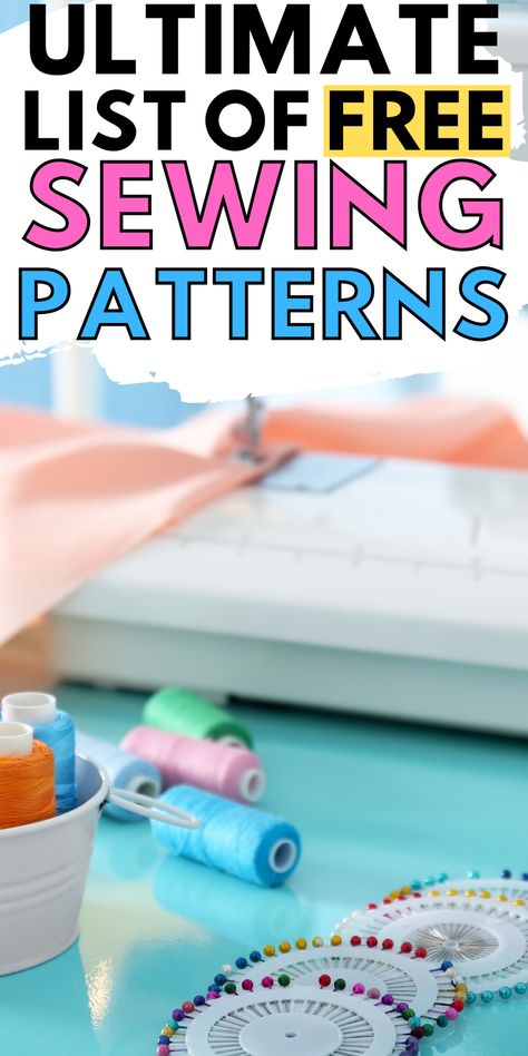 Huge list of free sewing patterns. DIY sewing tutorials. Best sewing patterns for beginners. Sewing Templates Free Printable, Free Printable Sewing Patterns For Beginners, Free Printable Sewing Patterns For Kids, Easy Sewing Patterns Free Templates, Pdf Free Printables Sewing Patterns, Sewing Skills Tutorials, Sewing Lessons For Beginners Step By Step, Free Sewing Patterns Printable, Sewing Projects Patterns