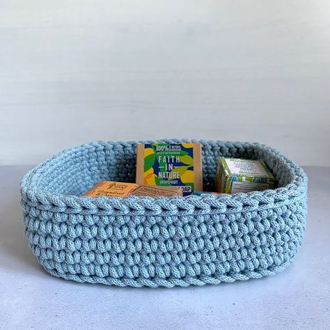 Organisation, Amigurumi Patterns, Rectangle Crochet Basket, Crochet Rectangle Basket, Rectangle Baskets, Crochet Owl Basket, Crocheted Baskets, Rectangle Basket, Basket Nursery