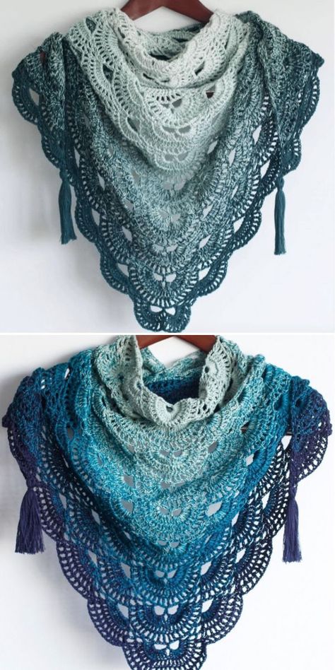 Viral Shawl Crochet Pattern, Ombre Crochet Shawl, Crochet Shawl Pattern Diagram, Crochet Pattern For Shawl, Crochet Pattern Shawl Free, Crochet Virus Shawl Free Pattern, Crochet Boho Shawl Pattern Free, Free Crochet Patterns For Shaws, Red Heart Soft Yarn Patterns Crochet