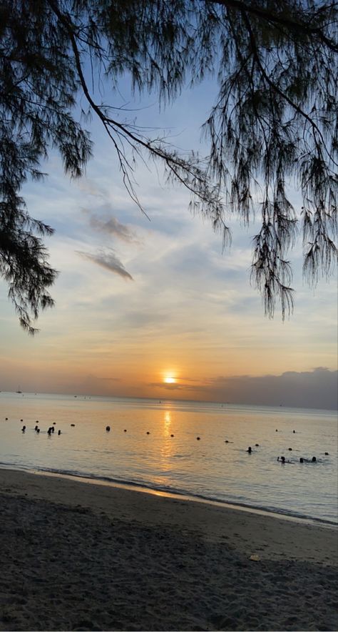 Sunset picture taken at flic en flac beach in mauritius Mauritius Beach Sunset, Flic En Flac Mauritius, Mauritius Photography, Summer Places, Bestie Aesthetic, Mauritius Beach, Nature Pic, Road Pictures, Fake Acc