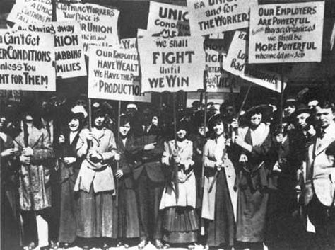 Amalgamated Clothing Workers Strike, 1915 | 12 Powerful Images Of Women In The Labor Movement Industrial Revolution, Bread And Roses, Garment Workers, Labor Union, Workers Rights, Happy International Women's Day, International Women’s Day, Powerful Images, Women’s History