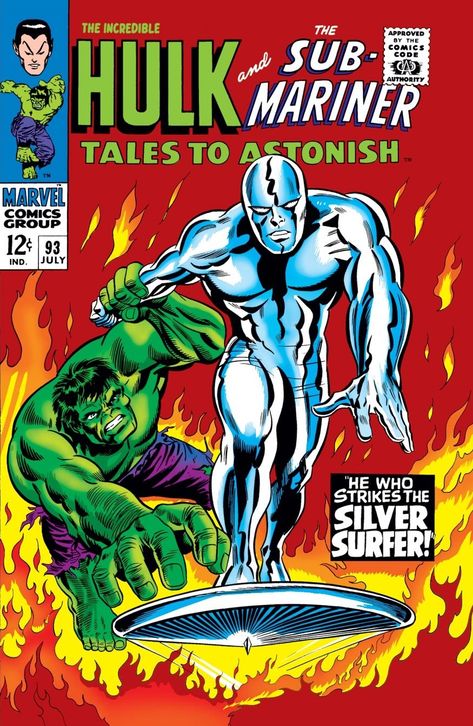 Tales to Astonish Vol 1 93 | Marvel Database | Fandom Silver Surfer Comic, Miss Hulk, Marvel Comics Covers, Comic Book Art Style, Silver Age Comics, Marvel Comics Superheroes, Classic Comic Books, Comic Shop, Old Comics