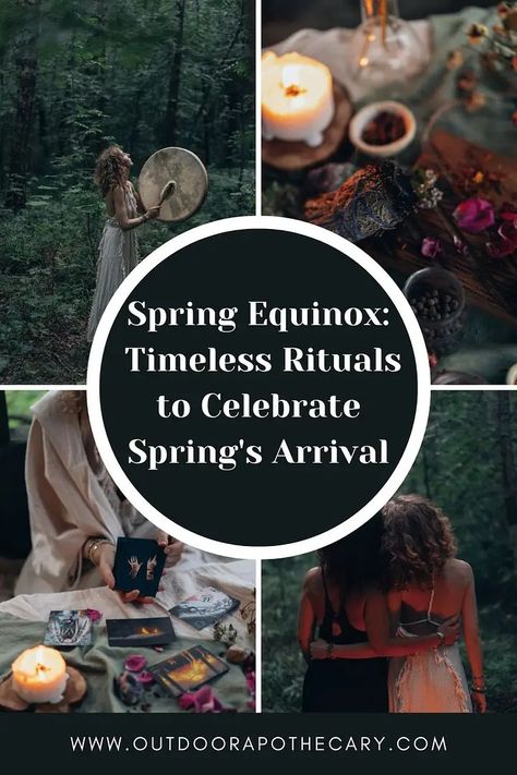 Spring equinox rituals Nature, Spring Equinox Celebration, Outdoor Apothecary, Equinox Ritual, Equinox Celebration, Spring Equinox Ritual, Vernal Equinox, Cycle Of Life, Spring Equinox