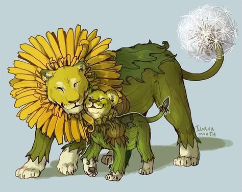 Dandelions Creaturi Mitice, Anime Karakterek, Mythical Animal, 캐릭터 드로잉, Creature Drawings, Fantasy Creatures Art, Mythical Creatures Art, Creature Concept Art, Arte Animal