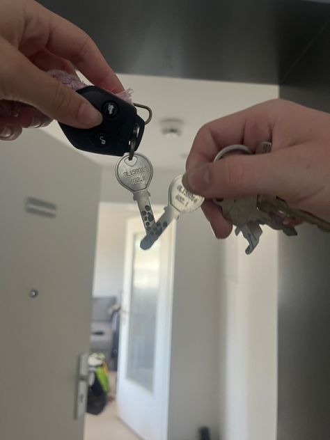 Own apartment w boyfriend First Apartment Boyfriend, Moving Keys Aesthetic, Moving In With Your Boyfriend Aesthetic Keys, Moving Out With Boyfriend Aesthetic, First Apartment Manifestation, New House With Boyfriend, Moving In With My Boyfriend, Sharing Apartment With Boyfriend, New Home With Boyfriend