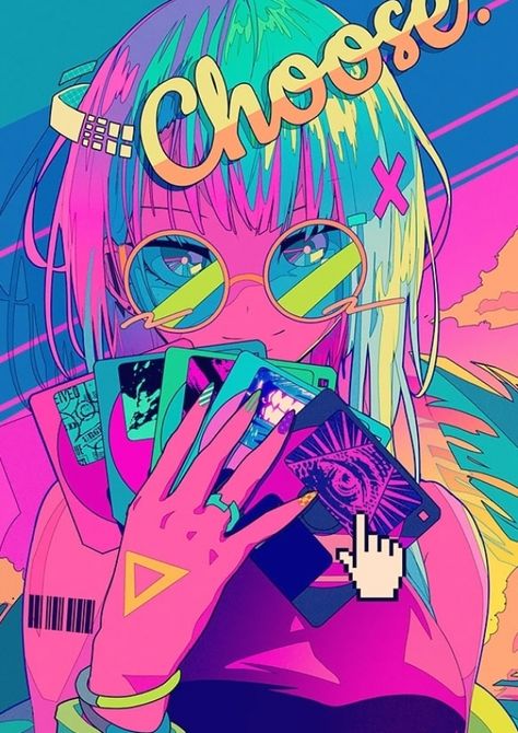 Neon Cyberpunk, Neon Girl, Vaporwave Wallpaper, Vaporwave Art, Neon Backgrounds, Cyberpunk Anime, Cyberpunk Aesthetic, Arte Cyberpunk, Vaporwave Aesthetic
