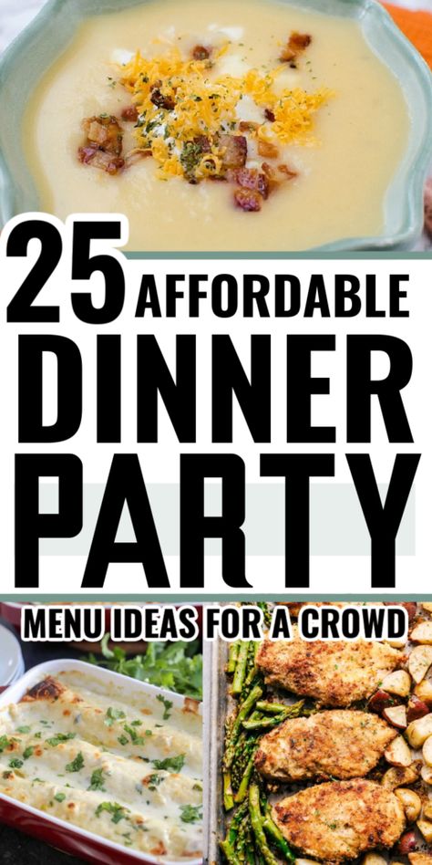 Your crowd will love these dinner party ideas! dinner party, dinner party menu ideas, dinner party must haves, dinner party ideas, dinner party recipes, dinner party menu ideas easy, dinner party menu ideas cheap, dinner party menu ideas fall, dinner party menu ideas winter, dinner party menu ideas main dishes, dinner party menu ideas chicken Dinner Party Menu Ideas Winter, Dinner Party Casseroles, Winter Dinner Party Menu Ideas, Cheap Dinner Party, Easy Dinner Party Menu Ideas, Fall Dinner Party Menu Ideas, Lunch Party Menu, Dinner Party Recipes Main, Large Family Dinner Ideas