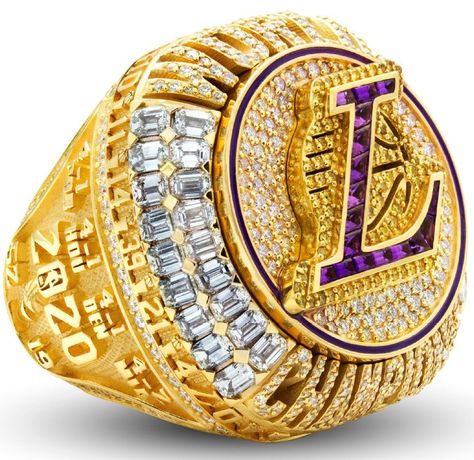 Lakers Championship Rings, Nba Rings, Nba Championship Rings, Lakers Championships, Ring For Boyfriend, Sport Basketball, Nba Championships, Steel Gifts, Basketball Gifts