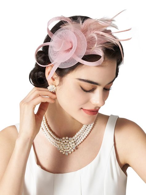 PRICES MAY VARY. Fusing elegance with minimal effort, this fascinator makes for the perfect tea party, wedding guest or race day accompaniment. 【Premium Quality 】: Crafted from selective feather and tulle material, fusing elegance with minimal effort. 【Comfortable and Versatile Wear】: Our fascinators offering both a headband and a clip for a secure fit, tailored to your preference ensuring all-day comfort. One size fits all. 【Vibrant & True Colors】: What you see is what you get. Our fascinators Roaring 1920s, Vintage Headband, Vintage Headbands, Feather Headband, Themed Parties, Step Back, Tulle Fabric, Vintage Charms, Timeless Style