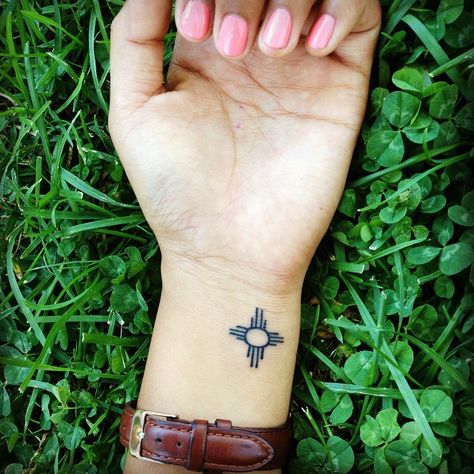 Navajo Tattoo, On Finger Tattoo, New Mexico Tattoo, Zia Symbol, Mexico Tattoo, Cowgirl Tattoos, Cowboy Tattoos, Western Tattoos, Sun Tattoos