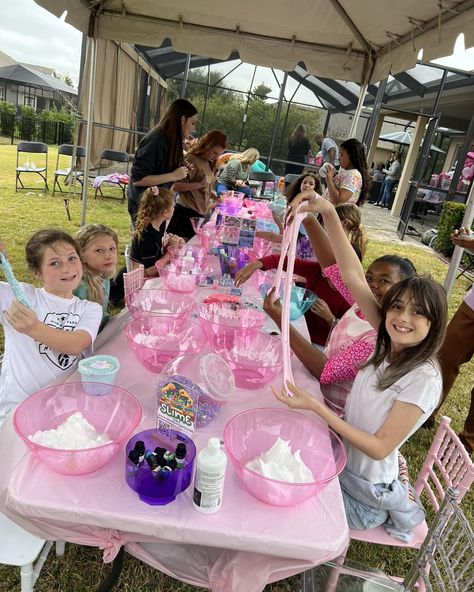 Slime enthusiasts, get ready! This weekend, dive into a world of gooey, squishy fun at our Slime Parties! 🎉 Whether you're a slime rookie or a pro, there's something for everyone. Create, play, and take home your slime masterpiece. Don't miss out on the ultimate slime experience. Spots are filling fast – book your spot now for a weekend bursting with fun! #SlimeWeekendBlast #SquishyAdventures #SlimePartyFun #WeekendSlimeFest #creativebirthdays #fluffysline #slimepartyideas #birthdaygirl #bir... Slime Station Ideas, Slime Station Party, Birthday Party Stations, Slime Party Ideas, Slime Birthday Party Ideas, Slime Station, Slime Making Party, Ultimate Slime, Slime Birthday Party