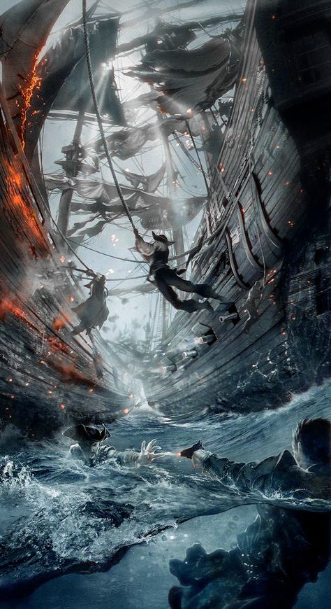 Pirate Ship Art, Kaptan Jack Sparrow, Bateau Pirate, African American Artwork, Best Nature Images, Dreamy Artwork, Pirate Art, Underwater Art, Love Animation Wallpaper