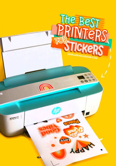 Printers For Stickers, Best Printer For Sticker Making, Best Sticker Printer, Sticker Machine Printer, Best Printer For Cricut, Print Business Ideas, Printer For Sticker Business, Best Printer For Cricut Print And Cut, Small Business Printer