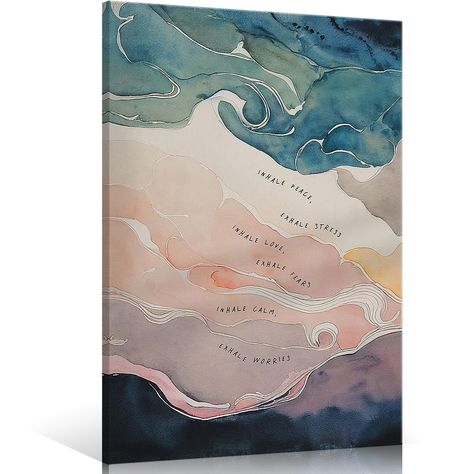 PRICES MAY VARY. 【Mental Health Canvas Wall Art Size】 Our mental health posters sizes 16x22inch(40cm x 55cm),The positive quotes wall decor makes your room full of art and beauty.This decorative painting has a wooden frame. Just a simple operation can display him in your favorite living space. 【Mental Health Wall Decoration】Exquisite mental health canvas paintings art is perfectly suitable for school ,therapy office,toddler classroom, preschool classroom, Counseling Room, bedroom, children's roo Counseling Room, Health Posters, Posters Classroom, Calming Corner, Mental Health Posters, Iron Wall Art, Summer Wall Art, Therapy Office Decor, Therapy Office